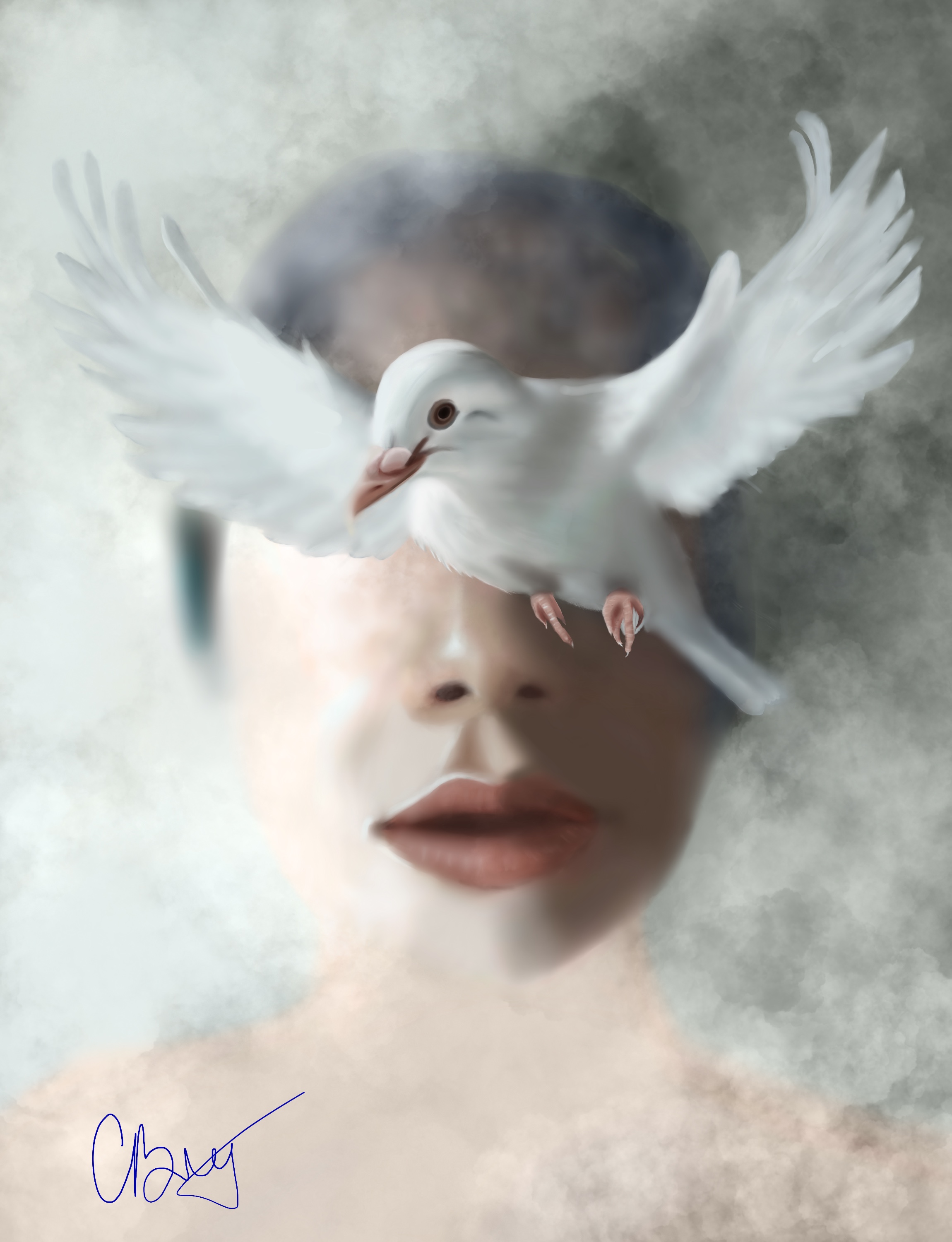 The creation of “Head in the clouds”